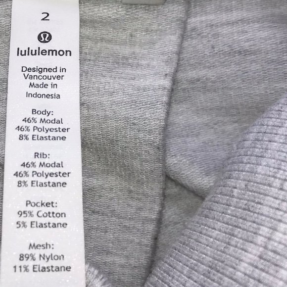 LULULEMON Gray Sweatshirt Turtleneck Pullover. Cowl Neck. Size Women's 2 - Picture 10 of 13